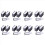 400Pcs Magnetic Label Holders with Data Card Clear Plastic Protectors 1