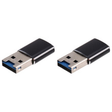 2X Aluminum Mini USB 3.0 Memory Card Reader Adapter for Micro-SD Card/