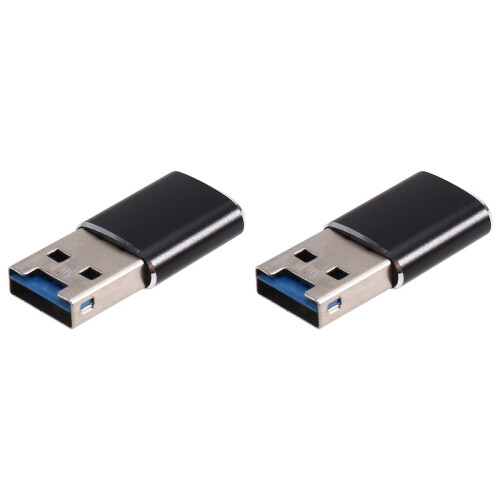 2X Aluminum Mini USB 3.0 Memory Card Reader Adapter for Micro-SD Card/