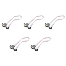 5X DB9 RS232 to 10 Pin Ribbon Cable Connector Adapter