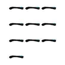 10X Car Illuminated LED AC/Radio Footwell Y-Shaped Adapter Cable Diver