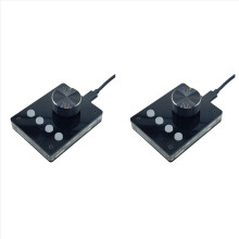 2X Multimedia Programmable Keyboard USB Knob Custom Mini Macro Volume
