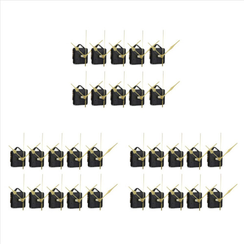 30Pcs DIY Silent Movement Spindle Hands Wall Quartz Clock Mechanism Re 1