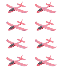 Conjunto de 8 Aviões Planadores de Espuma EPP para Lançamento Manual ao Ar Livre - Presente Ideal para Crianças