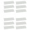 12 Sets Horizontal Blinds Replacement Slats, White Blind Repair Tabs, 1