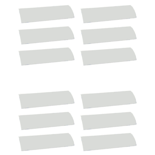 12 Sets Horizontal Blinds Replacement Slats, White Blind Repair Tabs,
