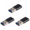 3X Aluminum Mini USB 3.0 Memory Card Reader Adapter for Micro-SD Card/ 1