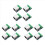 12PCS RJ45 Ethernet Female Socket Connector Breakout Board,2.54mm Boar 1