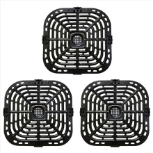 Prato Grelhador Triplo para Fritadeiras a Ar Instants Plus de 6QT, Quadrado e Atualizado