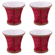 4X Fabric Clip on Lamp Shade, E14 Handmade Lampshade for Modern Europe