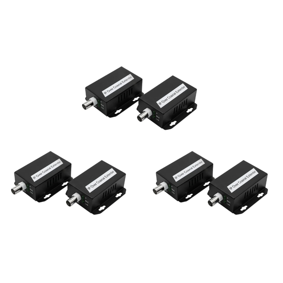 3X Ip Network To Coaxial Extender Transfer From Net Cable Transmission 4851296910155