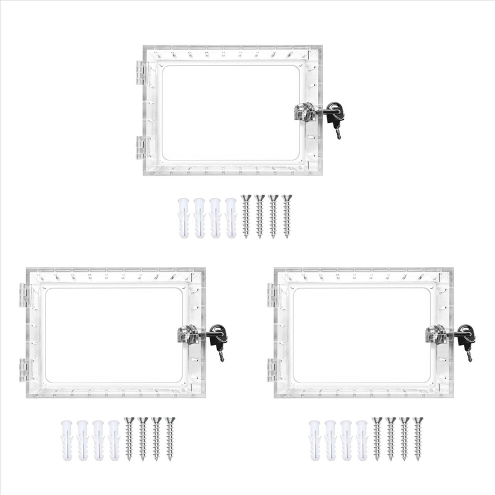 3X Thermostat Lock Box With Key Universal Cover Lock, Clear Guard For 4851296909357