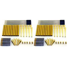 Woodturning Fancy Slimline Pen Kit Set X 10, Gold Finish, Twist Mechan
