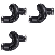 3X Universal Flexible Car Engine Cold Air Intake Hose Inlet Ducting Fe