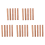25PCS Pottery Tools Wood Hand Rollers for Clay Stamp Pattern Roller 1