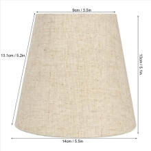 Small Lamp Shade Clip on Bulb Set of 18 for Candelabra Bulbs, Fabric L
