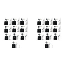 20Pcs DIY Silent Movement Mechanism Spindle Hands Sets Wall Quartz Clo