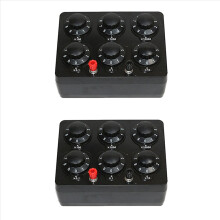 2x 0-99999,9 Ohm eenvoudige weerstandsbox variabele decade weerstand Teachi