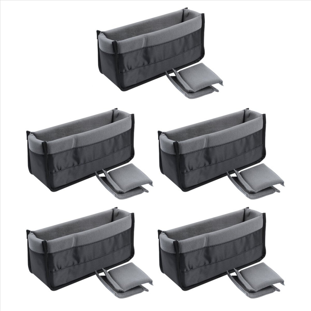 5X Shockproof Dslr Slr Camera Insert Organizer Case Partition Divider Black/Grey 4851296989397