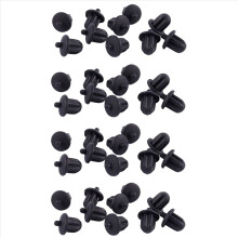 40X Protetor de Borracha Preta para Conector de Áudio de 6,35 mm para PC, DVD e Microfone - Tampa Protetora contra Poeira
