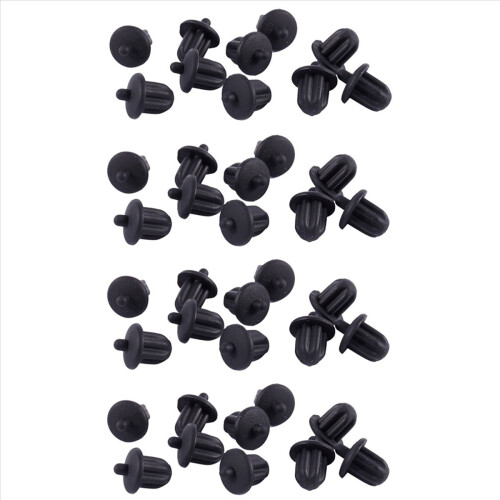 40X Μαύρο καουτσούκ υποδοχή ήχου 6,35 mm για PC DVD υποδοχή μικροφώνου κάλυμμα σκόνης