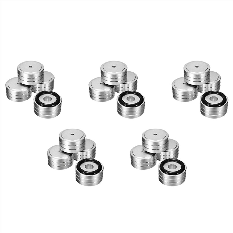 20Pcs 40X20mm Aluminum Hifi Amp Speaker Isolation Stand Turntable Feet 4851296905793