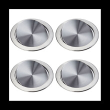 4X Stainless Steel Garbage Flap Lid Trash Bin Cover Flush Built-in Bal