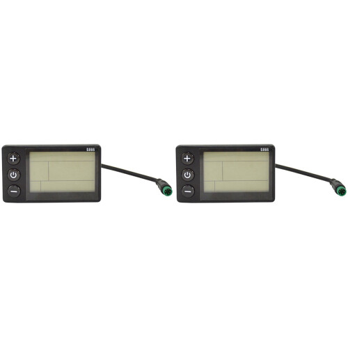 2X S866 Panneau de commande LCD pour vélo électrique/scooter électrique avec écran LCD