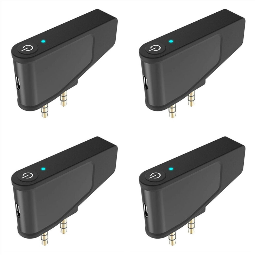 4X Bluetooth 5.3 Airplane Airline Flight Adapter A2dp Transmitter For Black/Red/Blue 4851296903362