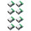 8PCS RJ45 Ethernet Female Socket Connector Breakout Board,2.54mm Board 1