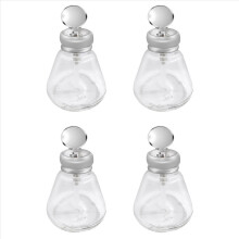 4X Empty Nail Polish Pump Dispenser Glass Push Down Press Bottle