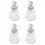 4X Empty Nail Polish Pump Dispenser Glass Push Down Press Bottle 1