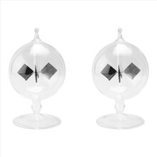 2X Solar Crookes Radiometer Glass Windmill Handmade Toy for Party Home