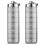 2X Metal Pill Organizer Weekly,Stackable Waterproof Travel Box,Pill Ca 1