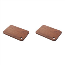 2X Wooden Foods Cutting Chopping Board Outdoors Camping Vegetable Frui