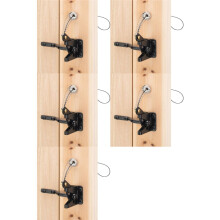 5 puertas autoblocantes para cercas de madera de alta resistencia, cable de resorte de acero P