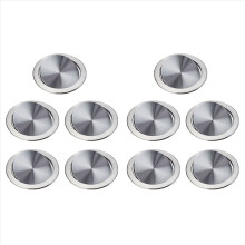10X Stainless Steel Garbage Flap Lid Trash Bin Cover Flush Built-in Ba