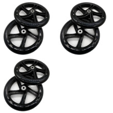 6 Pieces Scooter Wheel 200 mm PU Material Thickness 30 ABEC-7 Bearing