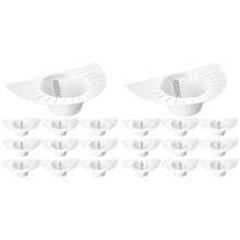 20 piezas de sombreros recolectores de orina para kit de muestras de heces de inodoro, sombreros para recoger orina