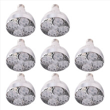 8X E27 Plant Lamp Light Bulb 35W LED Grow Full Spectrum Warm White for