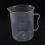 5X Measuring Jug 250mL Graduated Beaker Clear White Plastic Cup 3
