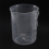5X Measuring Jug 250mL Graduated Beaker Clear White Plastic Cup 4