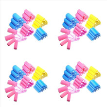 4 bigodini in spugna magica con cuscinetto in schiuma, perfetti per lo styling dei capelli. Bigodini morbidi e popolari.