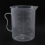 5X Measuring Jug 250mL Graduated Beaker Clear White Plastic Cup 6