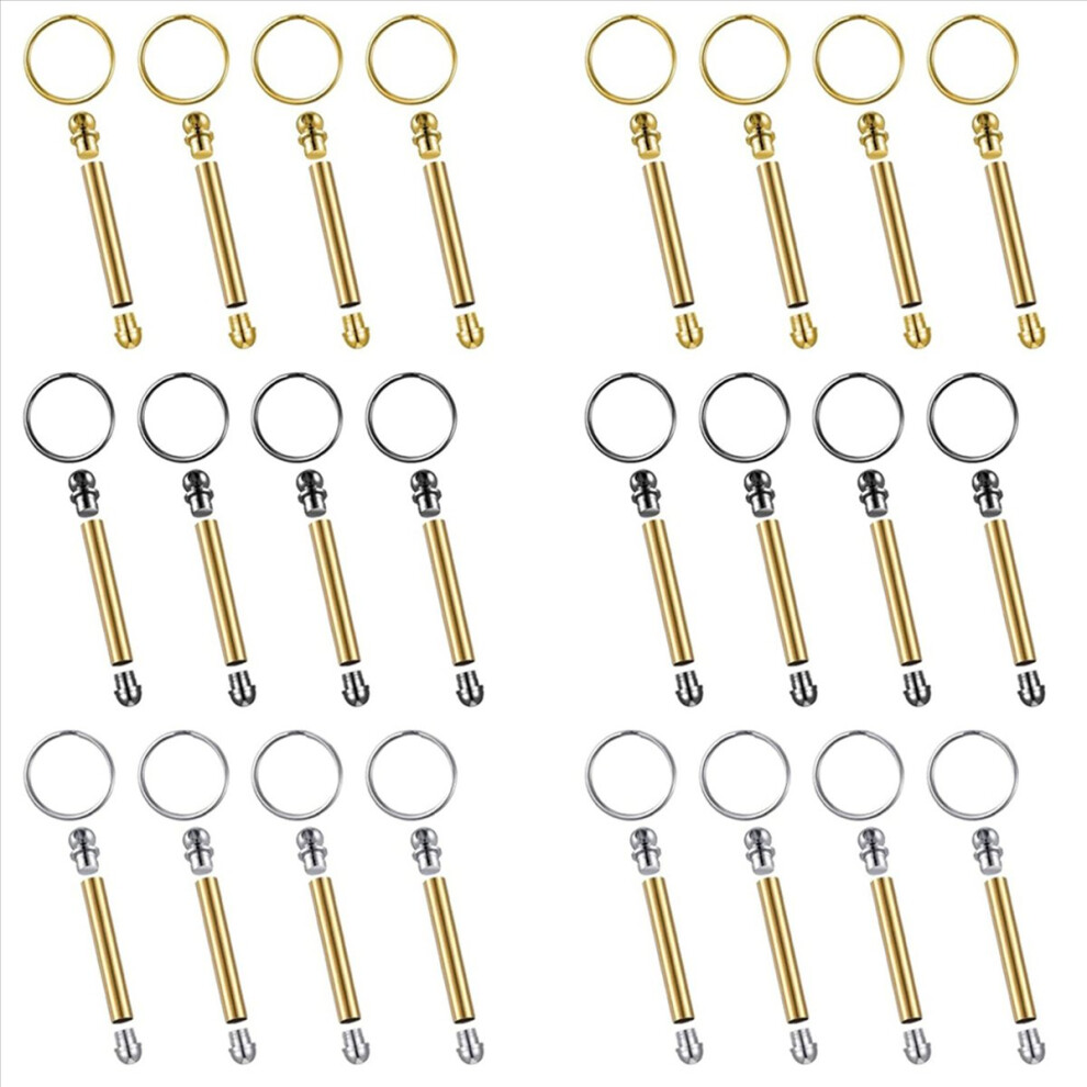 24Pcs Woodturning Keychain Kit Wood Turning Accessories Mandrel For Wo 4851296900347