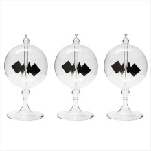 3X Solar Crookes Radiometer Glass Windmill Handmade Toy for Party Home