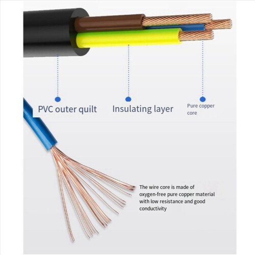 Cabo Powercon 3X com combinação de plugue e linha de sinal XLR para iluminação. 2
