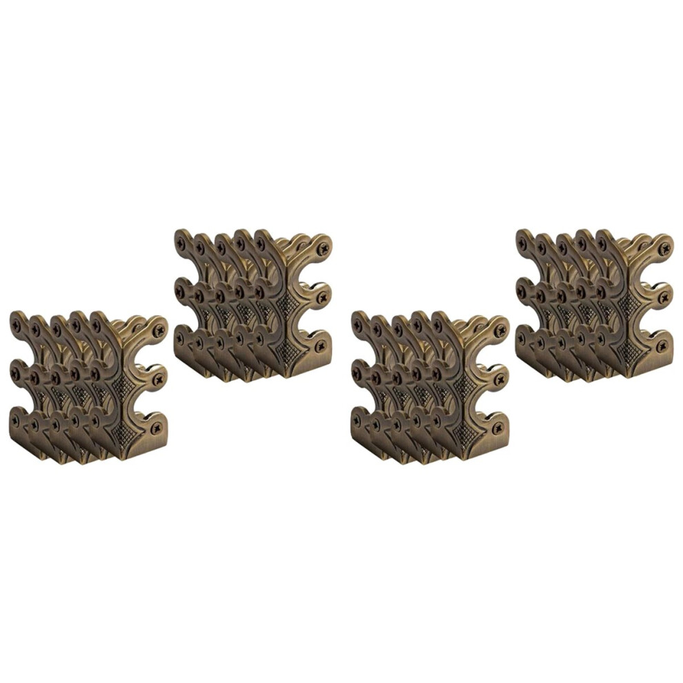 20Pc Skiffers Baseboard Corner Protectors,Solid Brass Skirting Board P 4851296908343