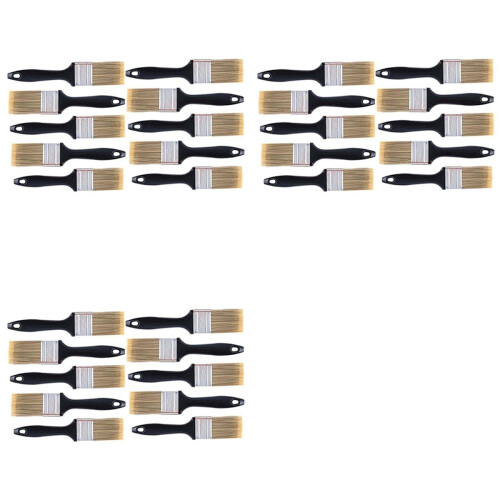 30 Pieces 2 Inch Paint Brush,Flat Brushes Professional Tools with Trea