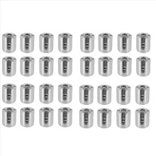 32 stuks roestvrijstalen draadklemmen voor groene muurbevestigingen (3 mm)